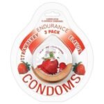 Endurance Condoms - Strawberry - 3 Pack