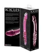 Icicles No. 57 Double-Ended Glass Anal Plug – Pink - Image 3
