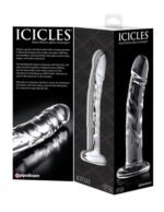 Icicles No. 62 Clear Glass Anal Plug - Image 3