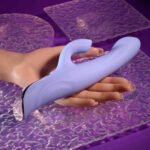 Lavender Love Dual-Motor Vibrator – Phthalate-Free Silicone – Purple - Image 4
