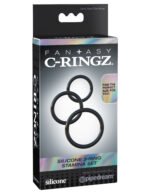 Fantasy C-Ringz Silicone Ring Stamina Set – Black - Image 3
