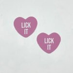 Lick It Light Pink Candy Heart Pasties