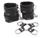 5 Piece Hog Tie and Cuff Set - Black - Image 2