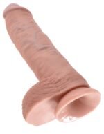 King Cock 10-Inch Dildo with Balls – Flesh - Image 4