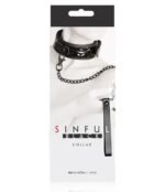 Sinful Black Adjustable Collar and Leash