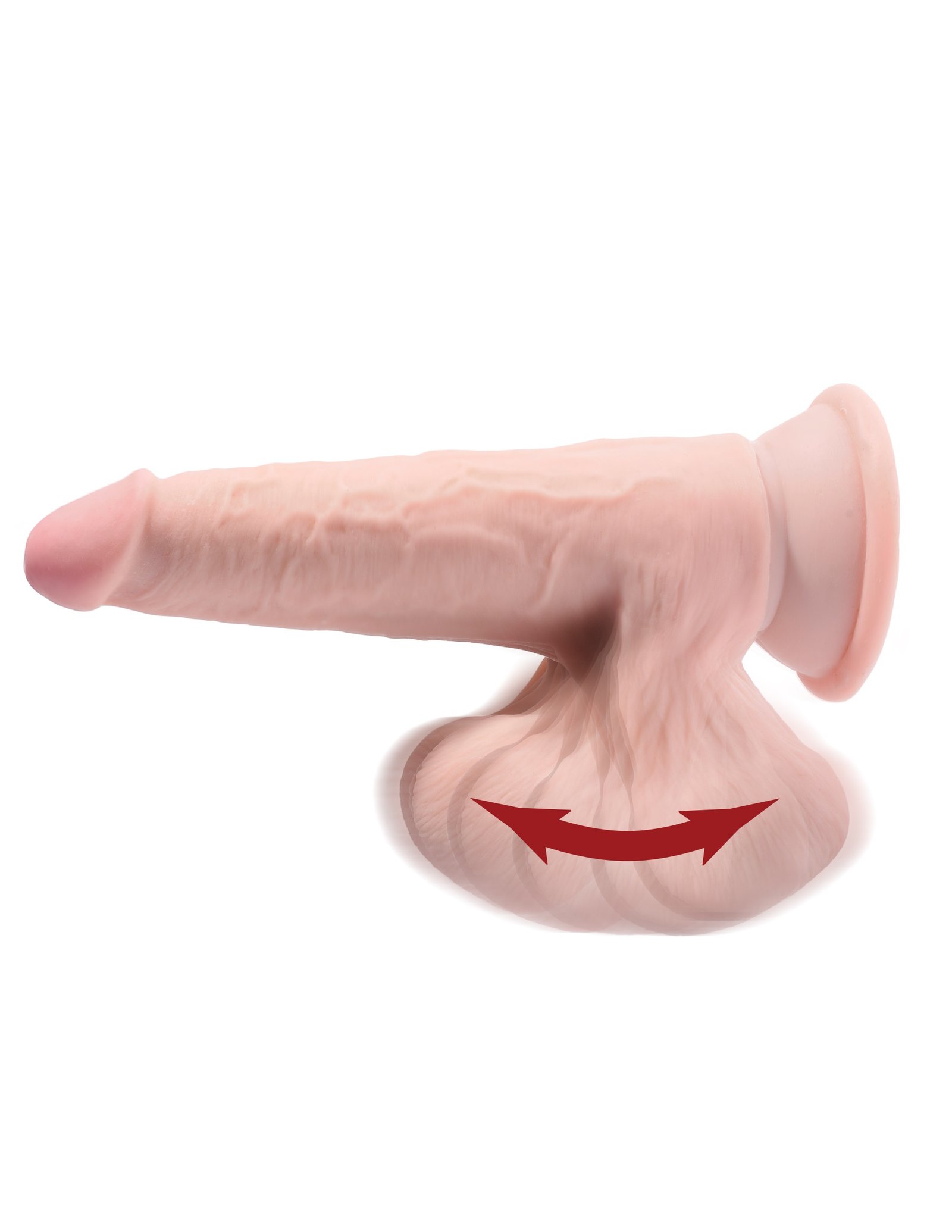 7-inch-triple-density-cock-with-swinging-balls-light 7 Inch Triple Density Cock With Swinging Balls - Light - Image 1