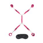 Lux Fetish 7-Piece Bed Spreader Bondage Set – Hot Pink - Image 9