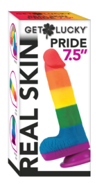Pride 7.5" Rainbow Dildo – Silicone with Suction Cup Base - Image 2