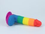 Pride 7.5" Rainbow Dildo – Silicone with Suction Cup Base - Image 4