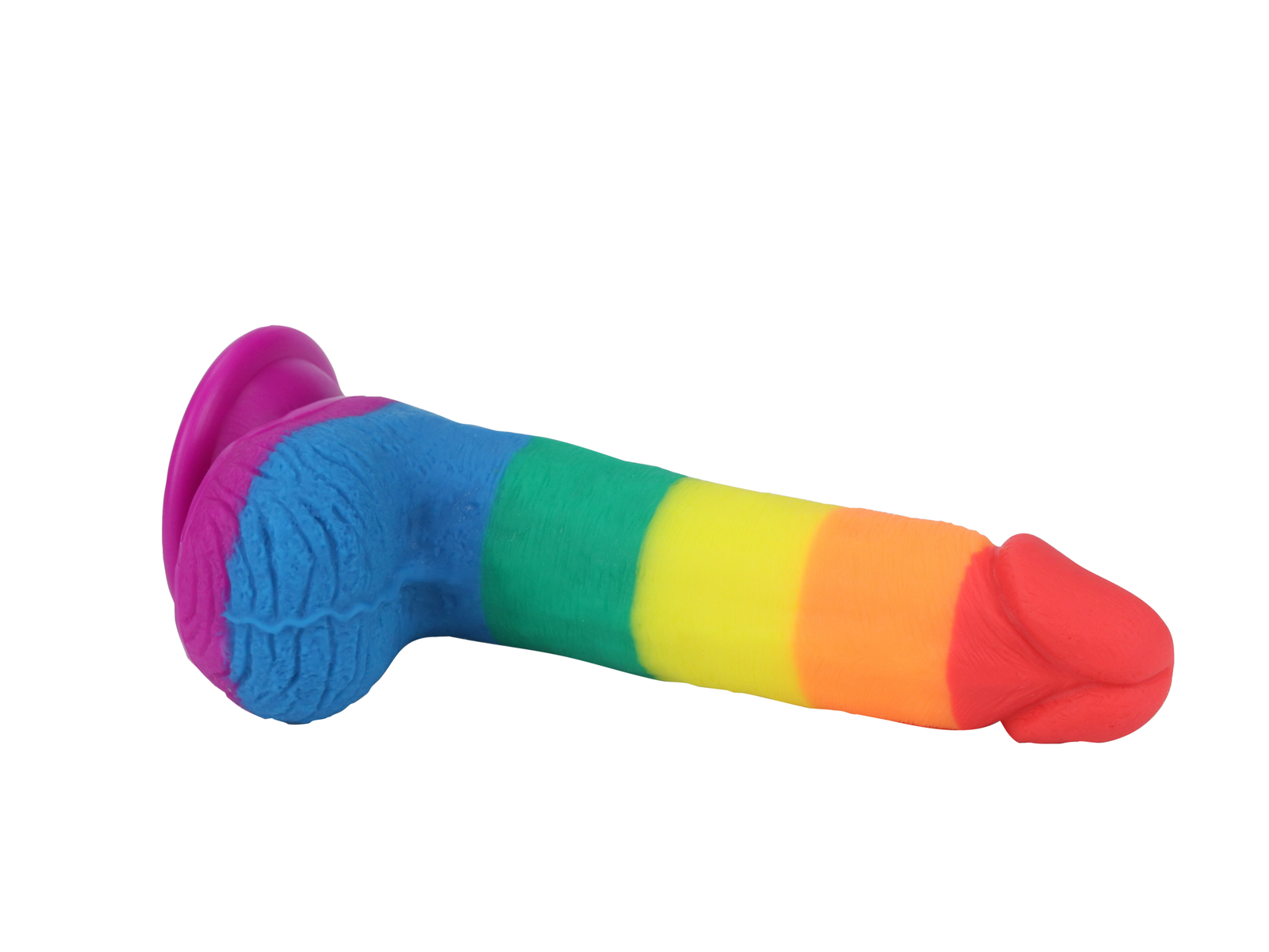 75-pride-dildo-rainbow 7.5" Pride Dildo - Rainbow - Image 1
