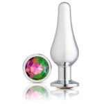 Cloud 9 Novelties Gems Silver Chrome Tall Anal Plug – Medium - Image 2