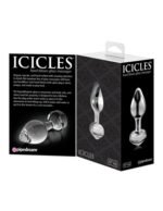 Icicles No. 44 Clear Glass Anal Plug - Image 3