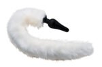 White Fox Tail Anal Plug and Ears Set – White - Image 2