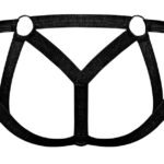 Cage Matte Strappy Ring Jock - L/ XL - Black