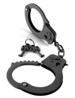 Fetish Fantasy Series Designer Metal Handcuffs – Black - Image 3