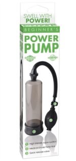 Beginners Power Pump Penis Pump with Suction – Black