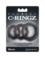 Fantasy C-Ringz Silicone Designer Stamina Set Black - Image 2