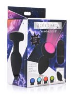 7x Light Up Rechargeable Anal Plug – Small, Black - Image 2