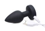 7x Light Up Rechargeable Anal Plug – Small, Black - Image 6