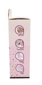 Confetti Cock 8.5 in Translucent Silicone Dildo with Suction Cup Base - Image 6