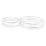 Ofinity Double Ring – Clear, Phthalate-Free Cock Ring - Image 4