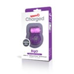Charged Big O Rechargeable Vibrating Cock Ring – Purple - Image 3