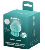 Satisfyer Jelly-Cious Rechargeable Clitoral Vibrator with Air Pulse – Green