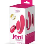 Jeni C-Shaped Dual Motor Vibe With Remote - Pink