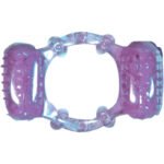 Double Dinger Vibrating Cock Ring – Purple - Image 2
