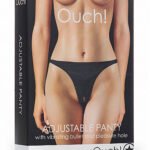 Adjustable Panty With Vibrating Bullet and Pleasure Whole - Black