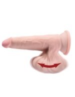 9 Inch Triple Density Cock With Swinging Balls - Light - Image 2
