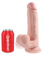 9 Inch Triple Density Cock With Swinging Balls - Light - Image 3