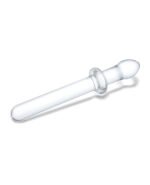9.25 Inch Classic Smooth Dual-Ended Dildo - Clear - Image 4
