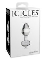 Icicles No. 44 Clear Glass Anal Plug - Image 2