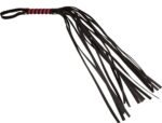 Sex and Mischief Stripe Flogger - Red and Black - Image 2
