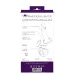 Diki Rechargeable Vibrating Dildo With Harness - Deep Purple