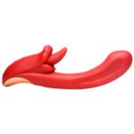Lusty Licker Licking Silicone Vibrator - Red - Image 2