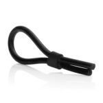 Silicone Stud Lasso Cock Ring – Black - Image 3