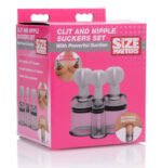 Clit and Nipple Suckers Set – Clear