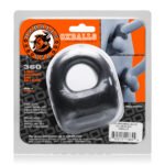 360 2- Way Cockring and Ballsling - Black - Image 3