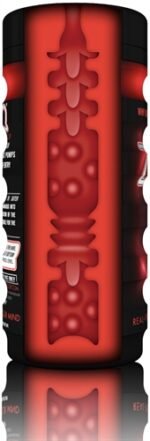 Fire Cup Stroker – Red, Phthalate-Free - Image 2