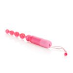 Vibrating Pleasure Beads – Pink Glittered Jelly - Image 2