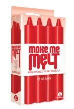 Make Me Melt Red Hot Wax-Play Candles 4 Pack - Image 2