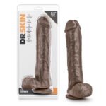 Dr. Skin Mr. Savage 11.5 Inch Dildo with Suction Cup - Chocolate - Image 3