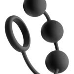 Tom of Finland Silicone Cock Ring With 3 Weighted Balls