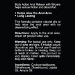 Body Action Anal Relaxer Silicone Lubricant 1.7 Oz - Image 2