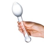 Pure Indulgence Anal Slider Borosilicate Glass Anal Plug – Clear - Image 5