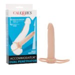 The Accommodator Dual Penetrator Strap-On Dildo – Ivory - Image 2