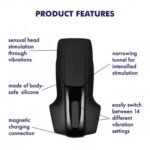 Satisfyer Men Vibration Rechargeable Vibrating Stroker – Black - Image 2