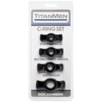 Titanmen Cock Ring Set - Black - Image 2
